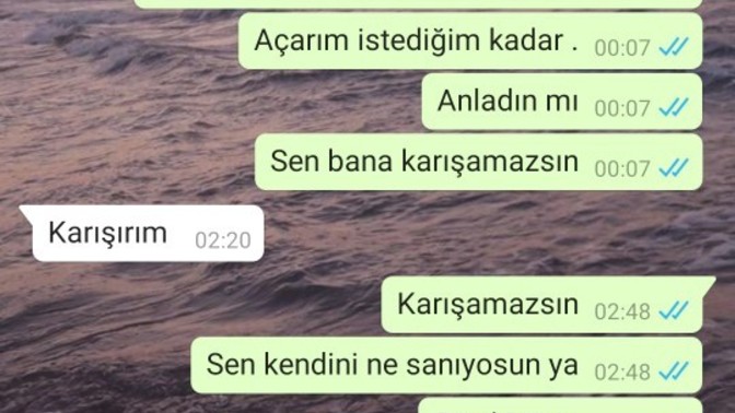 Şunun pişkinliğine bakın?