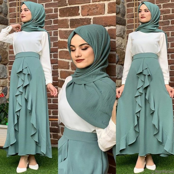 Kapalı kıyafetler giymeyi seven hanımlar günlük nasıl etek modelleri kombinlemeyi tercih edersiniz?