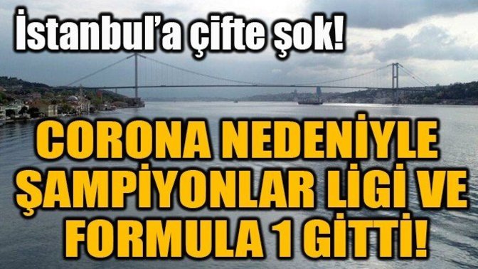 Covid-19 vakalarından dolayı Şampiyonlar Ligi finali ve Formula 1 Grand Prix' i İstanbul' dan alındı, ne düşünüyorsunuz?