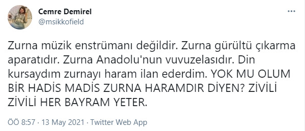 Zurna sesi hakkında ne düşünüyorsunuz? Sizce iğrenç bir enstrüman mı?