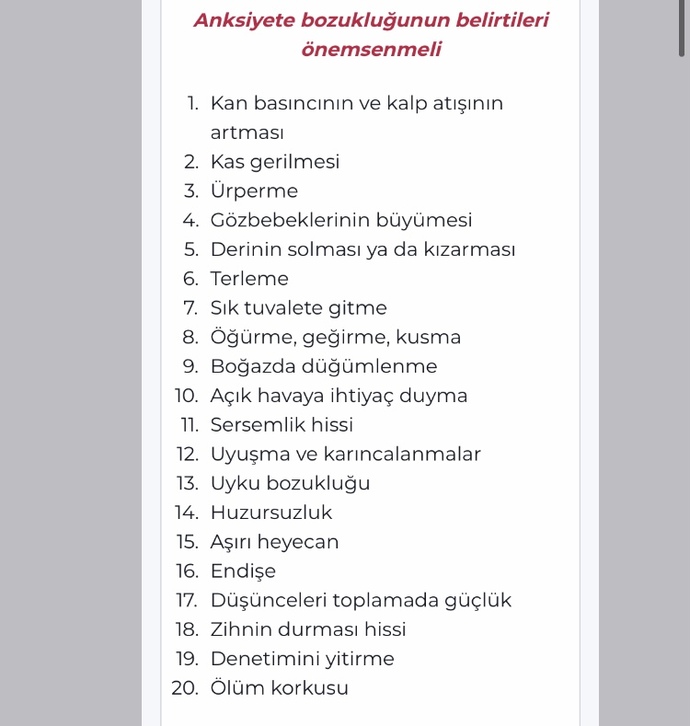 Anksiyete için ne yapılmalı?