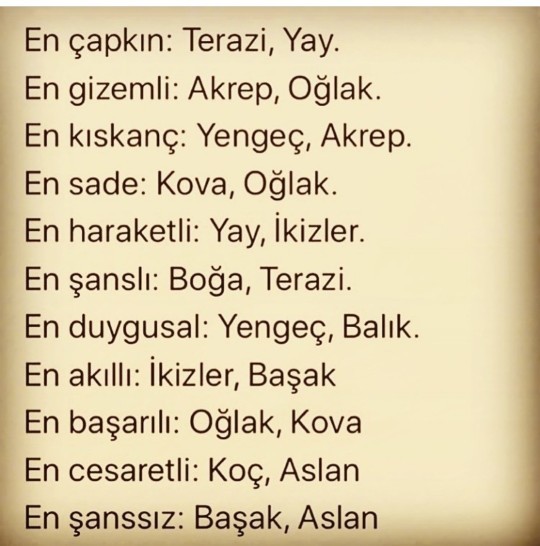 Acaba senin burcun nedir?