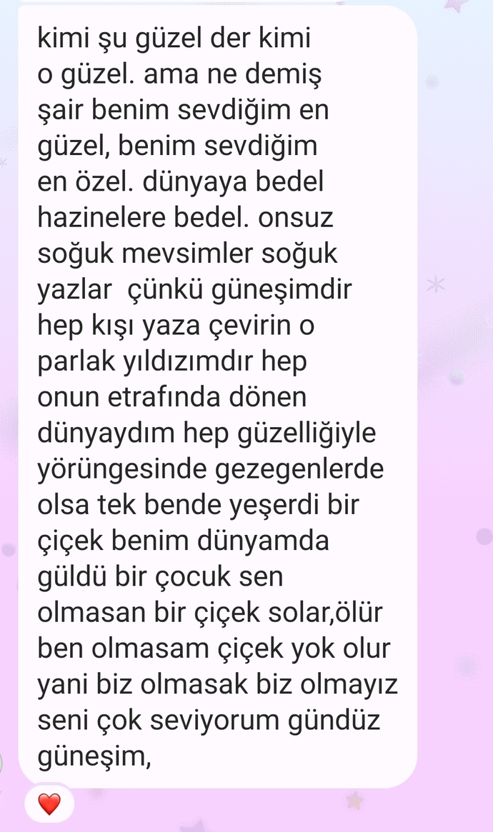 onu çok seviyorum🥺💜