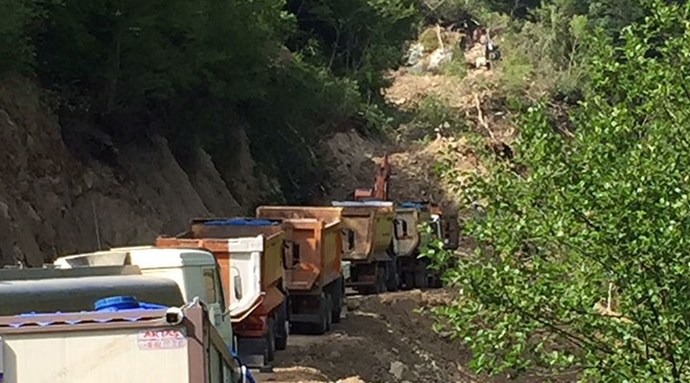 İşkencedere Vadisinde içme suyu sağlanan dere, çamur akmaya başladı?