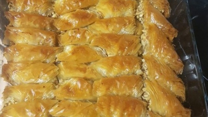 Baklava yaptım güzel olmuş mu?