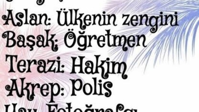 Burcuna göre hangi mesleğin adamı/kadınısın?