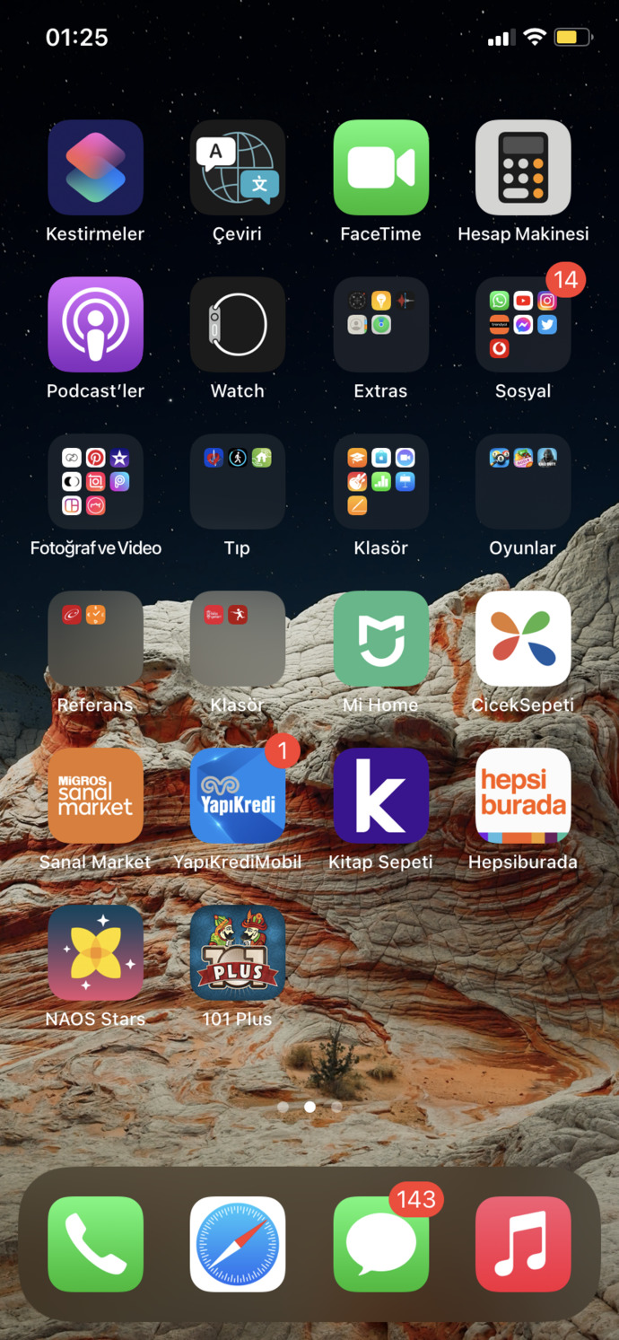 Telefonunuzun duvar kağıdında (ana ekranında) hangi resim var?