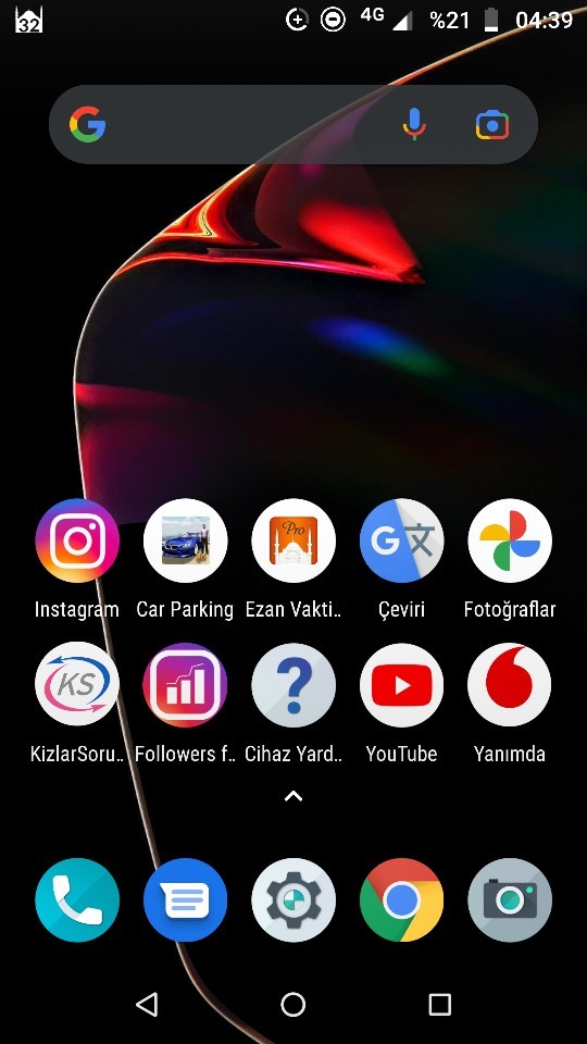 Telefonunuzun duvar kağıdında (ana ekranında) hangi resim var?
