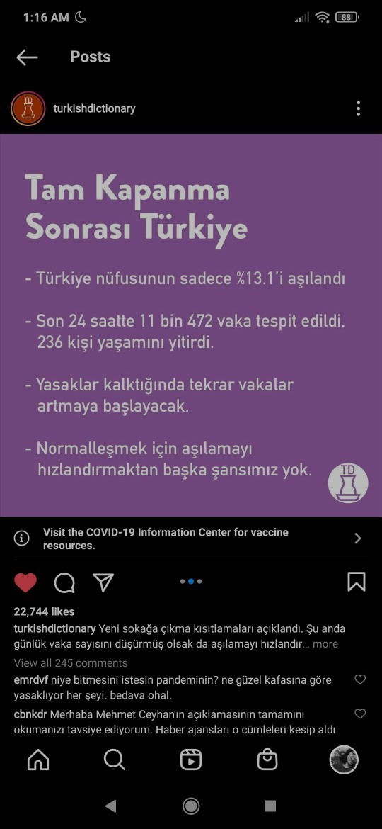 İçişleri Bakanlığı normalleşme genelgesini yayınladı! Sizce kapanma faydalı oldu mu?