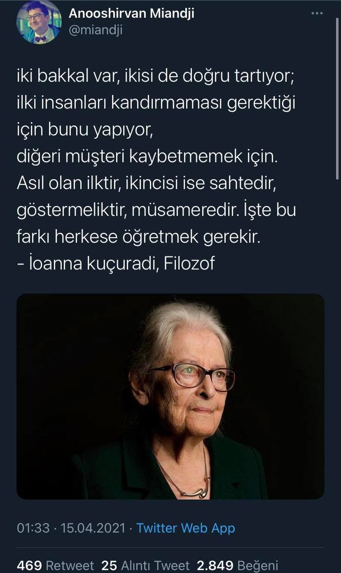 Siz bakkal olsanız müşteri kaybetmemeye mi önemsersiniz yoksa insanları kandırmamayı mı?