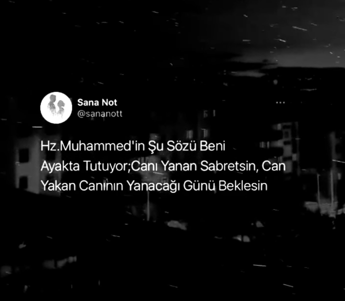 Geceye güzel bir söz bırakır mısınız?