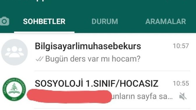 Telefon rehberinde kaç kişi var?