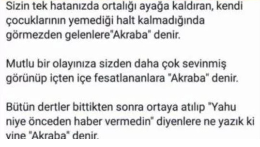 Akraba demek akbaba demek midir?