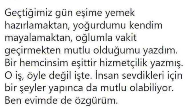 İnsanın sevdikleri için bir şeyler yapması hizmetçilik midir?