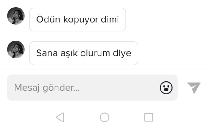 Kız kankam bana böyle yazdı?