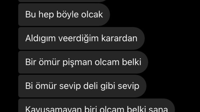 Bu mesajları yazan sizce seviyor mu?
