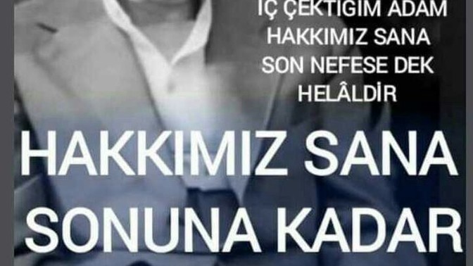 Atatürk e hakkımı helal ediyorum siz?
