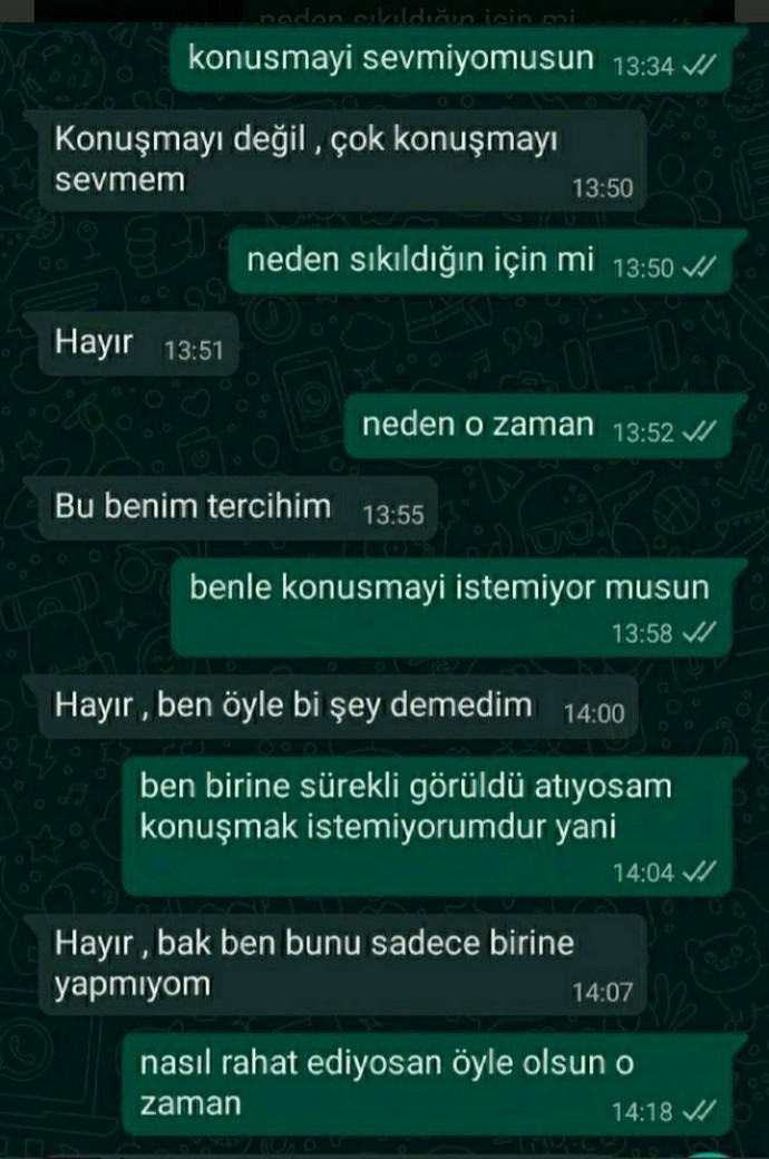 Arkadaşlar bu çocuğu çözemedik. eger iliski islerinden anlayan, insan sarrafi biriyseniz lutfen yardim edermsnz🥺?