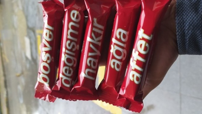 Bugün sizin için bunları aldım, hangisi senin?