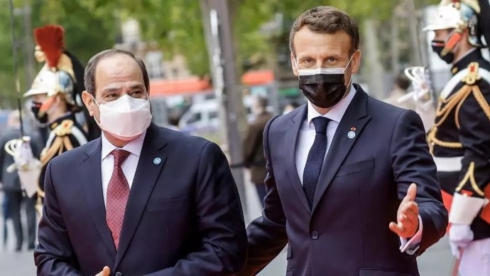 Abdül Fettah el-Sissi ve Emmanuel Macron Pariste görüştü