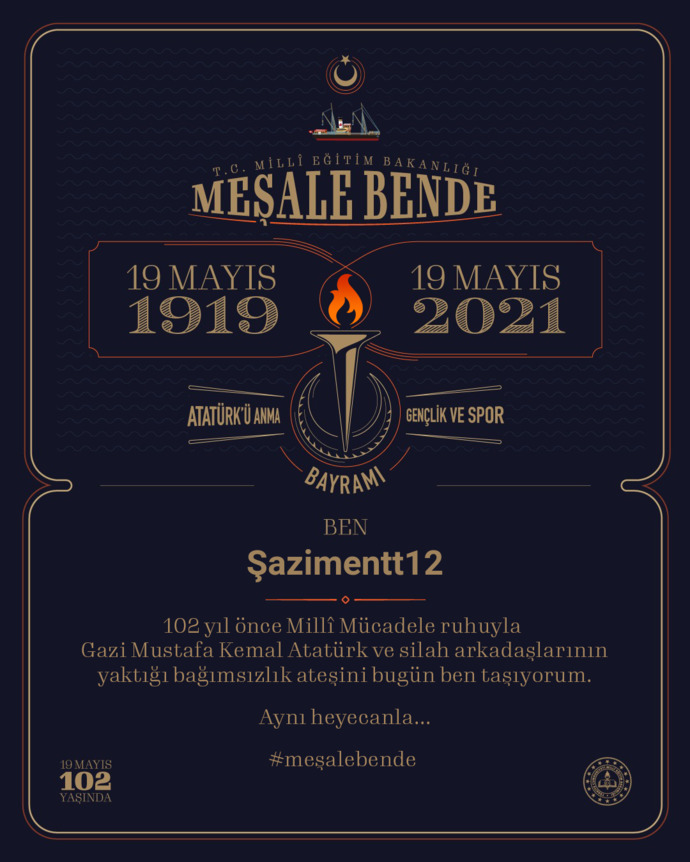 Meşale bende! Meşale kimde?