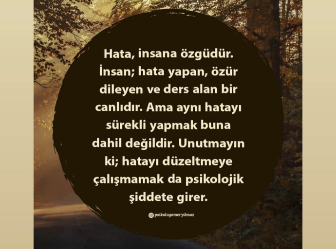 Hata yaptığını anladıktan sonra, ne yaparsın?