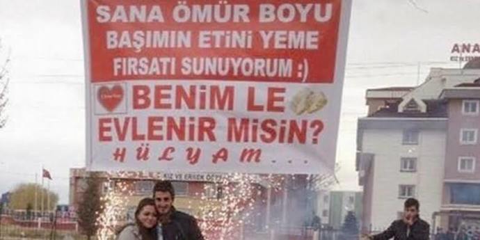 Nasıl bir evlilik teklifi almak istersin 😀😀?