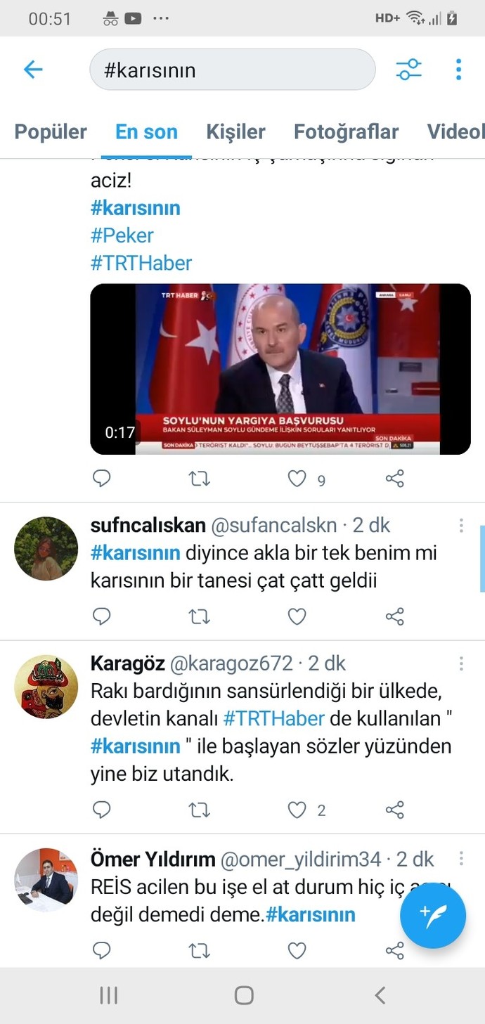 Süleyman soylu vs sedat peker hakkında düşünceniz?