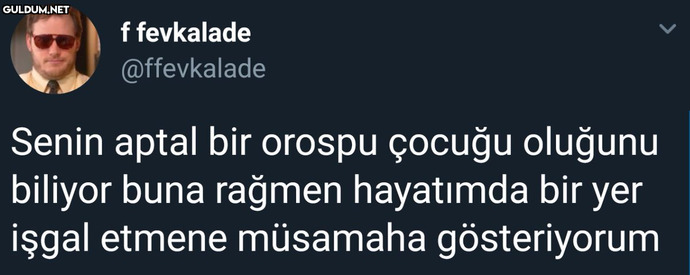 "Çirkin olduğun için üzülüyor musun?" diyen birine ne denir?