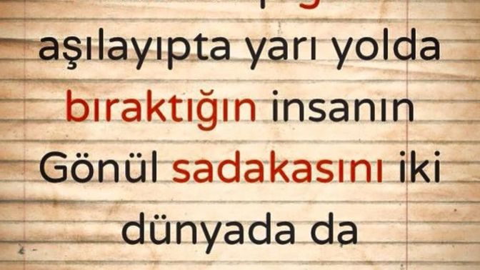 Ümit verip giden insanlarla ilgili ne düşünüyorsunuz?