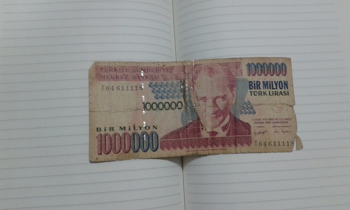 Defterden çıkan mutluluk.