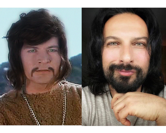 Tarkan yeni imajıyla Türk filmlerindeki Tarkana benzetildi! Sizce kime benzemiş?