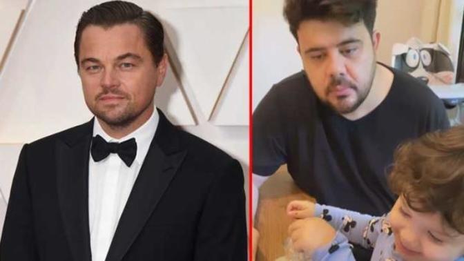 Eser Yenenler'in oğlu Kuzey Leonardo DiCaprio'nun fotoğrafını görünce baba dedi! 😂 Sizin başınıza gelse ne hissedersiniz?