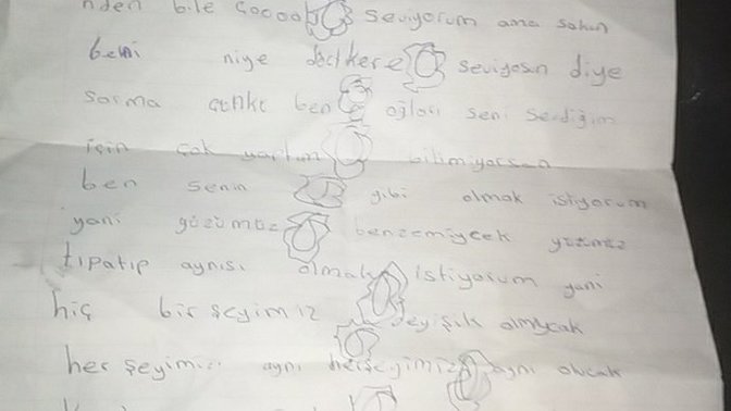 Olmayan kadına mektup yazmış. Sizce bu neyin kafası?