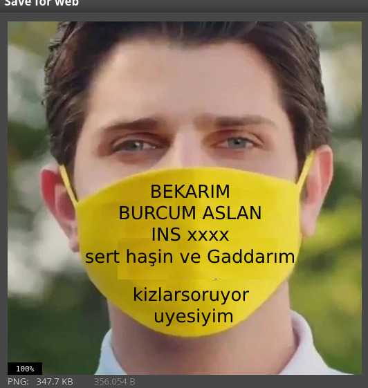 Eşiniz böyle bir maske takmanızı istese tepkiniz ne olur?