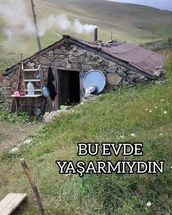 Dag basinda boyle bir evde yasamak istermiydin?