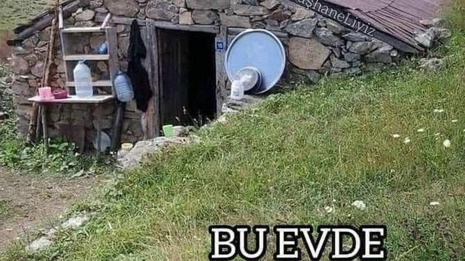 Dag basinda boyle bir evde yasamak istermiydin?