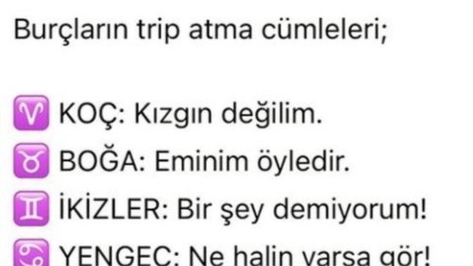 Trip atma cümleniz nedir?