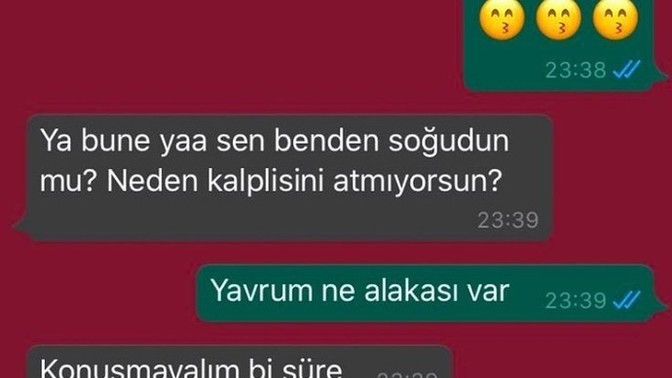 Kalpli öpücük atmayan sevgili soğumuş mudur?