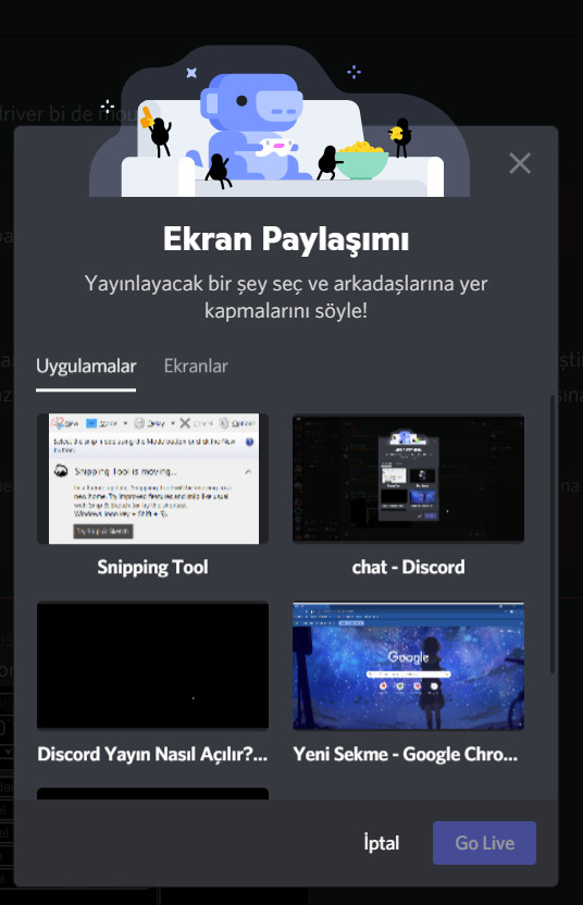 Discord Yayın Nasıl Açılır?