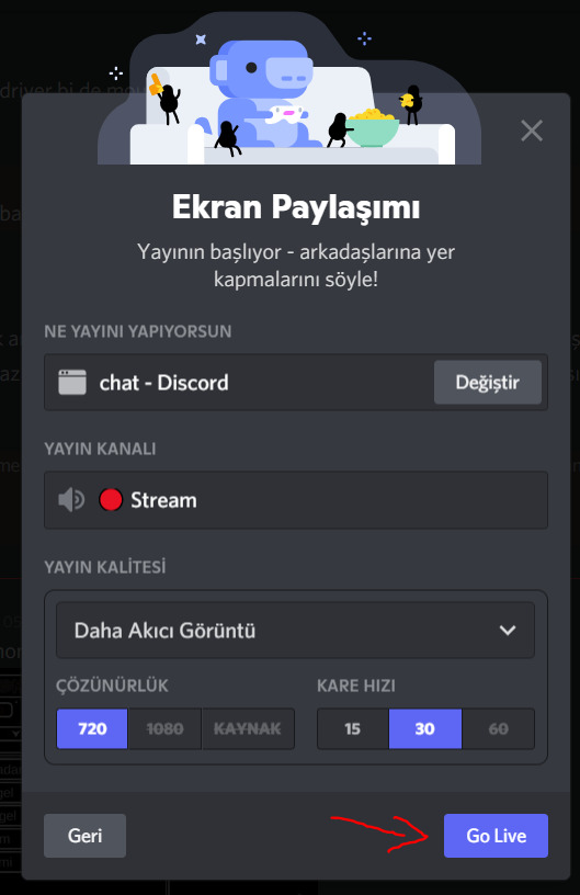Discord Yayın Nasıl Açılır?