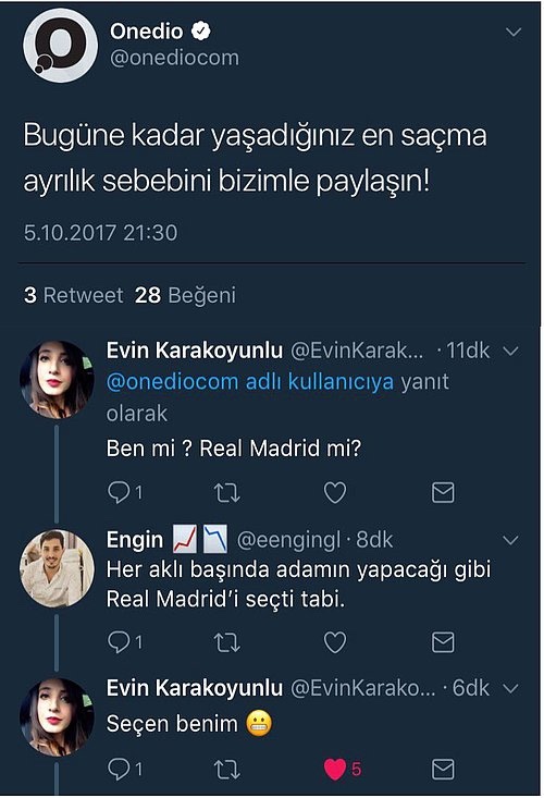 Tipik bir ayrılık bahanesi yazar mısınız?