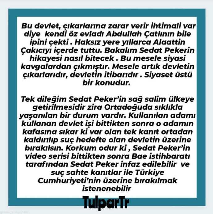 Sedat Peker’in videoları IMDb’de listelenmeye başladı. Siz de videolarını merakla izleyip, takip ediyor musunuz?
