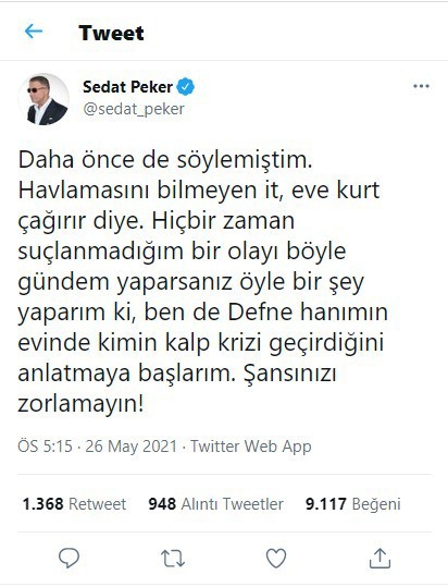 Sedat Pekerin açıklaması üstüne Erdoğan ile Defne hanımın ilişkisi var mıdır?