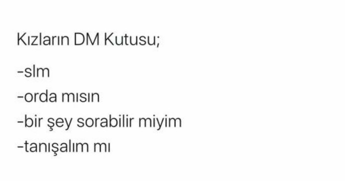 Kızların dm ye dönmesi için ilk mesaj ne olmalıdır ?