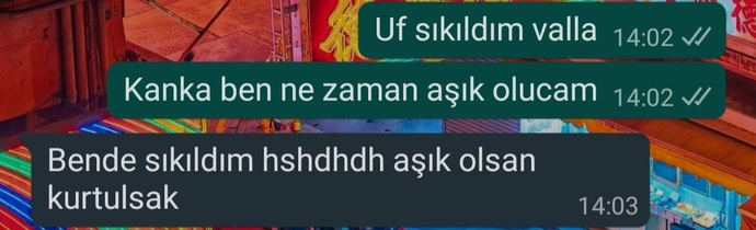 Görsele göre şu anda en çok neye ihtiyacın var?
