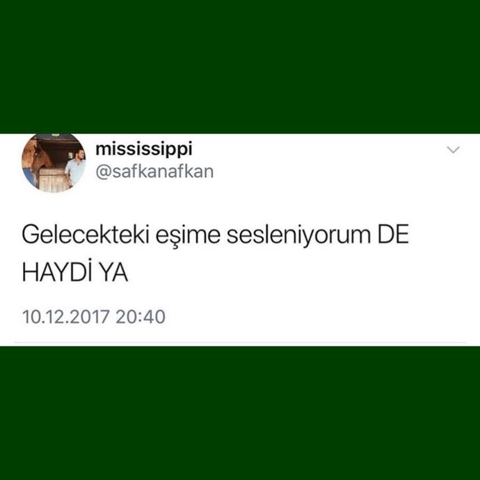 Gelecekteki eşinize buradan mesajınız nedir?