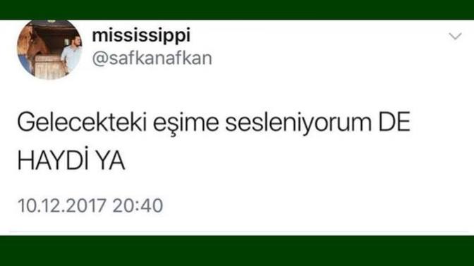 Gelecekteki eşinize buradan mesajınız nedir?