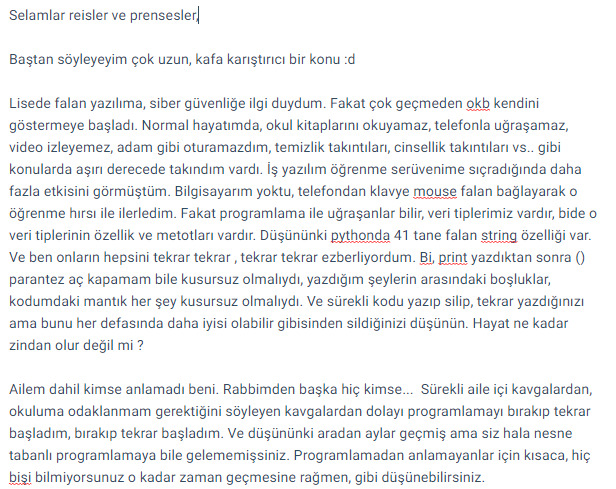 OKB ve geride bıraktıkları?
