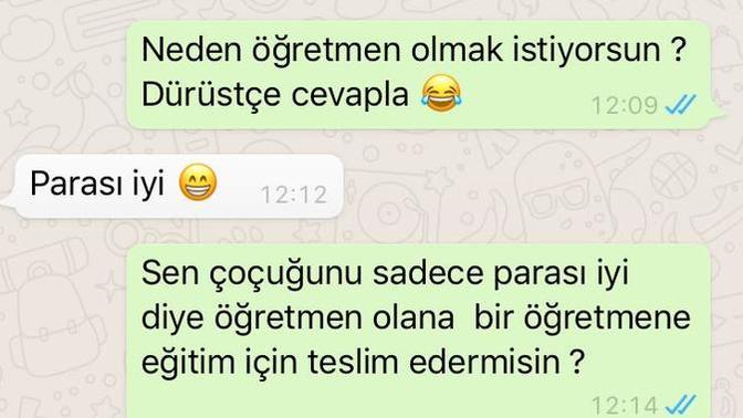 Aranızda öğretmen olan  ya da  olmayı düşünen var mı?
